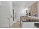 Spacious bathroom with soaking tub, glass shower, and neutral tile at 3621 Vinings Slope Se # 3204, Atlanta, GA 30339