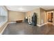 Large finished basement with neutral walls, tiled floors, and space for storage or activities at 150 Fitzroy Ln, Acworth, GA 30101