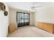 Bedroom features carpet, ceiling fan and a window at 150 Fitzroy Ln, Acworth, GA 30101