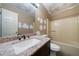 Bathroom featuring a vanity sink and combination bathtub-shower at 34 Cedar Creek Ct, Acworth, GA 30101