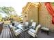 Spacious outdoor deck with ample seating, ideal for entertaining guests at 50 S Underwood Dr, Covington, GA 30016