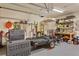 Spacious garage with ample storage, trailer, tools, work bench and epoxy flooring at 209 Crestmont Way, Canton, GA 30114