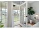 Bedroom door leads to screened porch at 2155 Old Dallas Rd, Marietta, GA 30064
