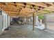 Spacious, unfinished basement-level patio, ideal for future customization and additional living space at 335 Birkdale Dr, Fayetteville, GA 30215