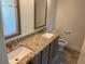 Double vanity bathroom featuring granite countertops at 202 Gamel Rd, Dallas, GA 30157