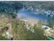 An aerial view showing residential community along the lake at 140 N Lakeside Nw Dr, Kennesaw, GA 30144