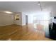 Bright and airy living room showcases hardwood floors, contemporary railings, and an open floor plan at 1490 N Crossing Circle Ne Cir # 1490, Atlanta, GA 30329