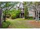 Exterior backyard of home shows well maintained lawn, trees and landscaping at 2250 W Village Junction Se Way, Smyrna, GA 30080
