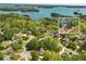 Aerial view of property in a lakefront community at 3015 Larkspur Ct, Cumming, GA 30041