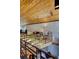 Open floor plan view highlighting a lofted living area with textured walls and wood ceilings at 151 Rockmart Dr Sw, Atlanta, GA 30314