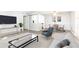 A stylishly furnished living room with seating and dining area at 725 Dalrymple Rd # 3G, Atlanta, GA 30328