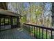 Wooden deck overlooking the surrounding landscape at 11815 Mountain Laurel Dr, Roswell, GA 30075