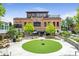 Jekyll Brewing, aerial view of outdoor patio space with trees and outdoor seating at 3988 Dover Ave, Alpharetta, GA 30009