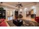 Open living space with hardwood floors, recessed lighting, and ample seating at 4149 Yancey Rd, Douglasville, GA 30135