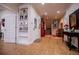 Spacious living room featuring neutral walls, recessed lights, and an open floor plan with access to other rooms at 4149 Yancey Rd, Douglasville, GA 30135