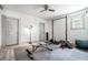 Home gym with workout bench, free weights, and yoga ball at 1100 Wylie Se St # A, Atlanta, GA 30316