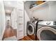 Bright laundry room with full-size washer and dryer, with ample storage space at 1100 Wylie Se St # A, Atlanta, GA 30316