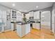 Well-lit kitchen with stainless appliances and an island at 419 Farmwood Way, Canton, GA 30115