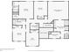 Detailed floor plan showcasing the layout of the bedrooms, bathrooms, and living spaces at 4316 Constellation Blvd, Snellville, GA 30039