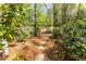 Backyard garden path featuring stone steps, lush greenery, and a peaceful, secluded setting at 129 Ridgetree Ln, Marietta, GA 30068