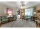 Comfortable living room featuring vintage furniture, natural light, and classic design at 129 Ridgetree Ln, Marietta, GA 30068