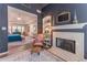 Open floor plan with a view of the seating area and access to the bedroom at 129 Ridgetree Ln, Marietta, GA 30068