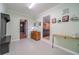 Mudroom with decorative flooring, storage and wall decor, plus access to other rooms in the home at 284 Zion Wood Rd, Loganville, GA 30052