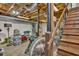 Unfinished basement with ample storage space and potential for customization at 1972 Tanglewood Dr, Snellville, GA 30078