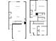 Floor plans of the first and second floors showing the layout of the house at 1041 Cherryfield Run, Marietta, GA 30008