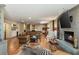 Spacious living room with hardwood floors, fireplace, and comfortable seating, perfect for entertaining at 1061 Arbor Ne Trce, Atlanta, GA 30319