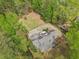 Overhead view of a home with a large backyard and mature trees providing privacy at 2972 Nw Stilesboro Nw Rd, Kennesaw, GA 30152