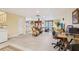 Expansive basement rec room with ping pong table, tv, cabinets, and seating area at 2972 Nw Stilesboro Nw Rd, Kennesaw, GA 30152