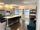 Modern kitchen with stainless steel appliances, center island, and sleek cabinetry at 35 Moda Ln, Atlanta, GA 30316