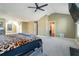 Bright main bedroom with vaulted ceilings and a ensuite bathroom, perfect for relaxation at 4180 West Stubbs Rd, College Park, GA 30349