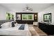 Main bedroom with large windows, modern furnishings and sleek decor at 2685 Glenvalley Dr, Decatur, GA 30032