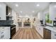 Kitchen with stainless steel appliances and breakfast bar at 2685 Glenvalley Dr, Decatur, GA 30032