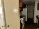 A small outdated kitchen with linoleum flooring and white appliances at 3038 Parc Lorraine, Lithonia, GA 30038