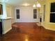 Spacious open layout featuring hardwood floors and inviting fireplace at 533 Mount Gerizim Se Rd, Mableton, GA 30126