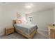 Cozy bedroom with queen bed, nightstand, dresser and window at 350 Hayden Cir, Woodstock, GA 30189