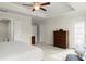 Bright main bedroom featuring a tray ceiling and ample closet space at 350 Hayden Cir, Woodstock, GA 30189