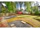 Beautifully landscaped backyard featuring a lush lawn and colorful azalea bushes at 914 Denmeade Sw Walk, Marietta, GA 30064