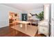 Well-appointed home office with neutral walls, hardwood floors, and built-in storage at 914 Denmeade Sw Walk, Marietta, GA 30064