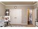 Bedroom with closet and doorway leading to the hallway at 2631 Moon Chase Lane, Buford, GA 30519