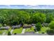A high angle shot showcases the property's lush backyard and the surrounding green canopy at 2920 Dara Dr, Marietta, GA 30066