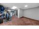 Unfinished basement with painted walls and ceiling, and possible uses as storage or recreation at 2920 Dara Dr, Marietta, GA 30066