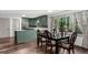 Bright dining area with a dining set table that flows into the adjacent kitchen at 2920 Dara Dr, Marietta, GA 30066