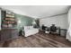 Versatile living space, furnished as an office or bedroom with wood floors and ample storage at 2920 Dara Dr, Marietta, GA 30066