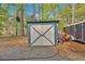 Storage shed in backyard of property at 5400 Kings Camp Cabin 16 Se Rd, Acworth, GA 30102