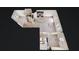 3D floor plan rendering of the main level featuring a kitchen with an island and spacious living area at 4655 Bluffton Ct, Cumming, GA 30028