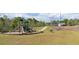 Community playground with slides, climbing structures, and a walking path on a bright day at 4655 Bluffton Ct, Cumming, GA 30028